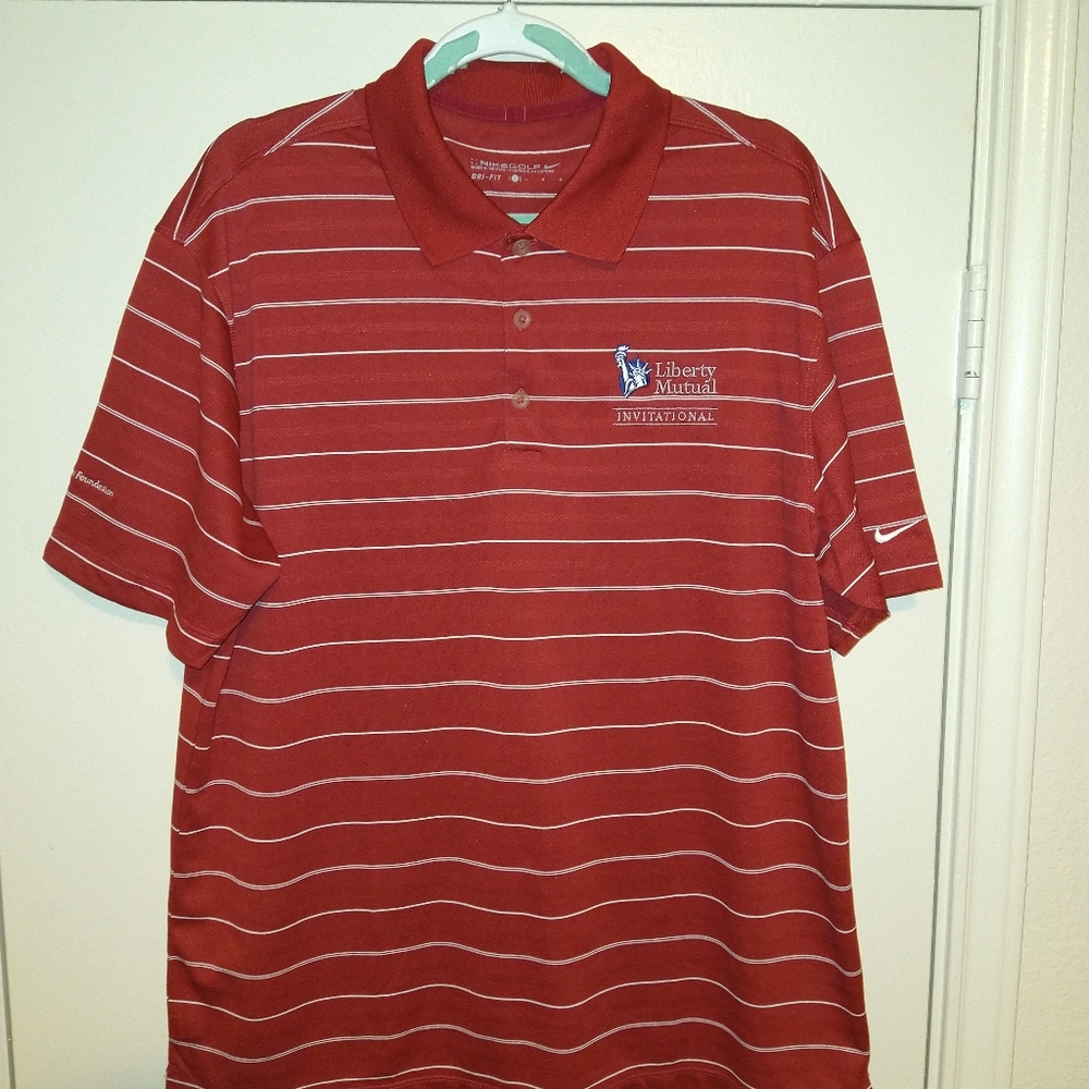 Nike Golf Dri-Fit Short Sleeve Polo Shirt Men's sz Large
